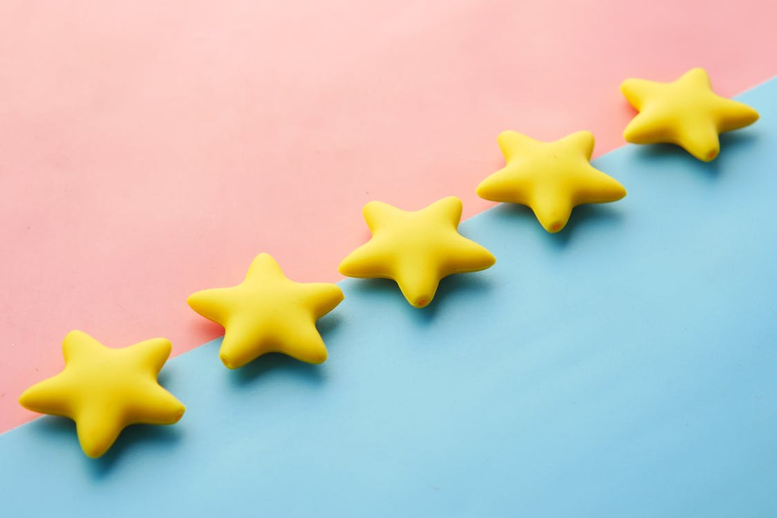 Yellow Star Shaped Plastic Toy